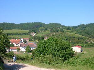 ... si lascia Roncisvalle L itinerario Dall ostello di Roncisvalle ci si immette nella strada Nazionale N-135 e subito dopo sulla destra, parallelamente, scorre il cammino.