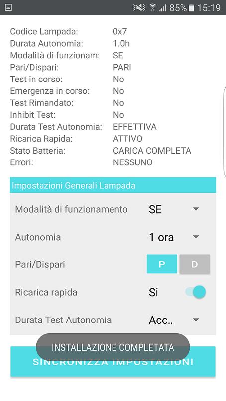 APP EMERGENZA CREAZIONE NUOVO IMPIANTO Inizializzazione