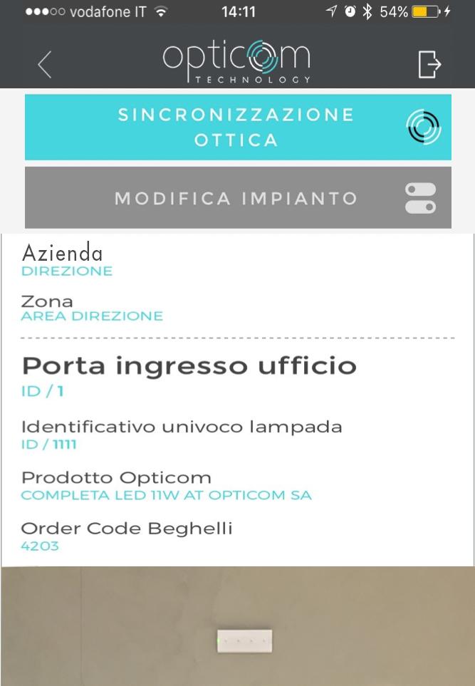 APP EMERGENZA in MANUTENZIONE IMPIANTO SINCRONIZZAZIONE OTTICA A questo punto si può procedere alla sincronizzazione ottica che si divide in due fasi: SBLOCCO e SINCRONIZZAZIONE FASE 1: SBLOCCO