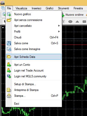 POSIZIONAMENTO FILE EA E INDICATORI: il