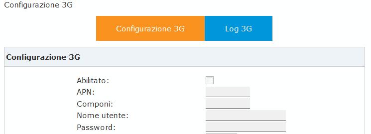 2 Configurazione dei moduli Speciali 3.2.1 Modulo 1UMTS Per