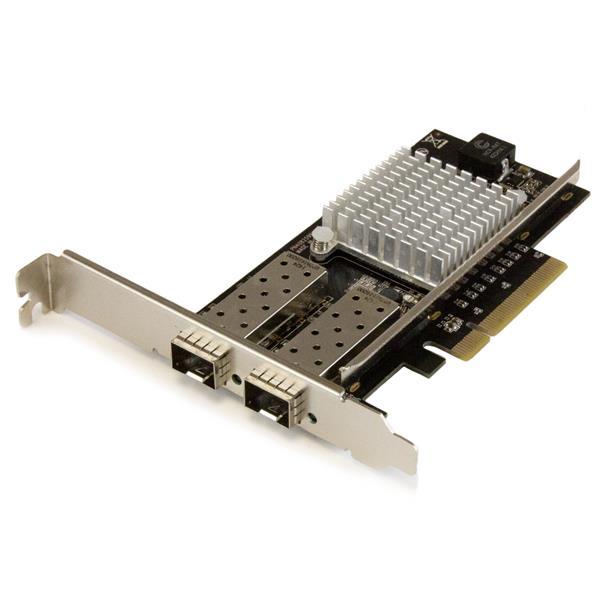 Scheda di rete PCI Express in Fibra ottica da 10Gb con 2 porte SFP+ aperto con Chip Intel Product ID: PEX20000SFPI Consente di ottenere una connettività rapida e dall'elevata larghezza di banda con