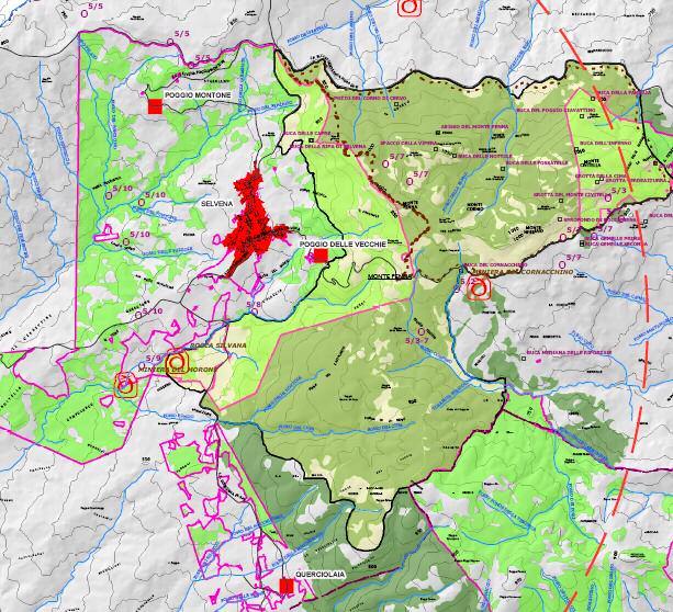 I nuclei rurali dell Amiata SEZ 1 : estratto cartografico