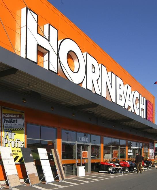 Hornbach - Germania Hornbach 151 negozi 11.000 mq sup.