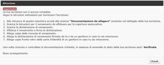 15. Per completare la tua iscrizione al Tandem, in quanto STUDENTE SINGOLO di scuola NON aderente, dovrai