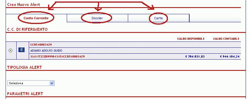 9.6 ALERT Rappresenta una importante misura di sicurezza e viene realizzata tramite la possibilità di ricevere specifici SMS, relativi a determinati Servizi Bancari, inviati automaticamente al