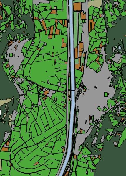 PAT) Riclassificazione della copertura del suolo per classi di multifunzionalità Mappa funzione ecologico-ambientale + Mappa