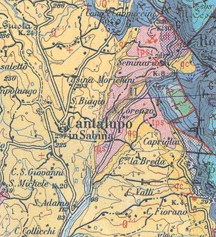 3.2) Inquadramento geologico dell area e cenni di idrogeologia L area interessata da questo lavoro ricade a ovest della propaggine occidentale dei M. Sabini.