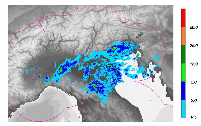 del nord-est, buona parte della Lombardia fin verso il basso Piemonte e la Liguria di ponente.