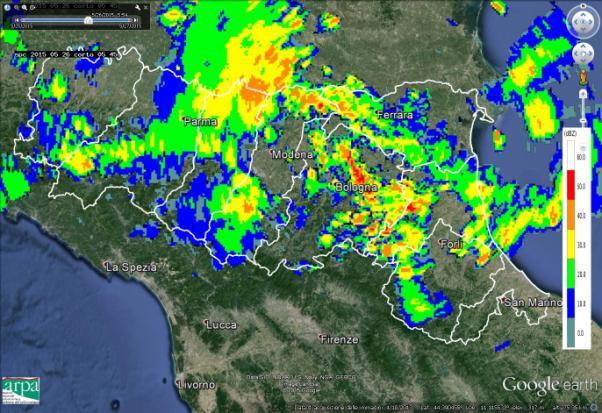 In seguito i nuclei si ingrandiscono e, sotto la spinta delle correnti da nord, tendono ad investire anche le zone più a sud della regione.