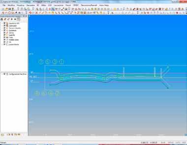 Il software può essere gestito anche utilizzando files prodotti da altri sistemi CAD (es Autocad) poichè è in grado di rielaborare files in formato DWG, DXF, IGES ecc.