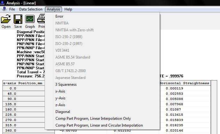 Cliccare su Analysis and Comp Part Program, Linear and Circular Interpolation come illustrato di seguito.