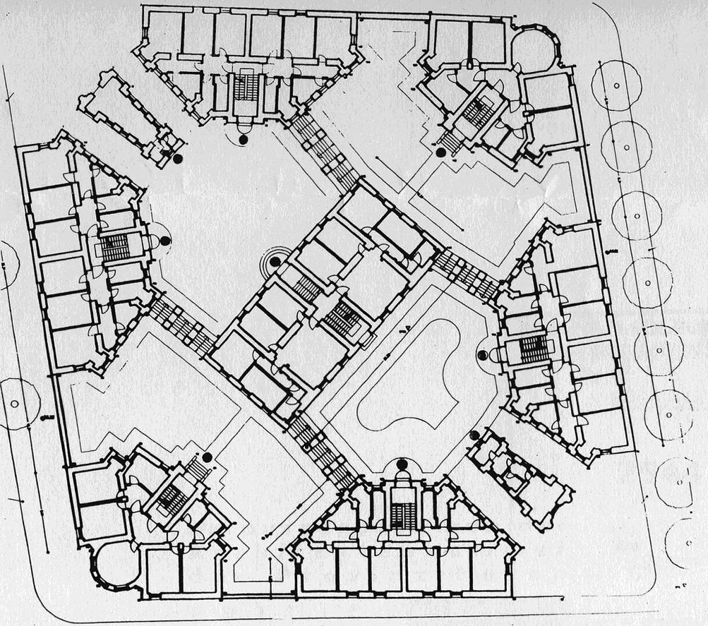 a Bolzano, pianta, immagine tratta da: Architektur in