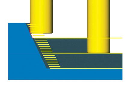 hypermill MAXX Machining mantiene costante l impegno radiale dell utensile anche negli angoli, ottimizzando di fatto anche la durata delle frese. Dr.