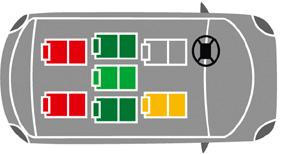 Opel Combo station wagon Opel Insignia (4 porte) Opel Meriva (dal 2010) Opel Zafira (2005-201 Opel Zafira Tourer (dal 201 Peugeot 308 SW Spazio adeguato per 3. Terza fila in opzione.