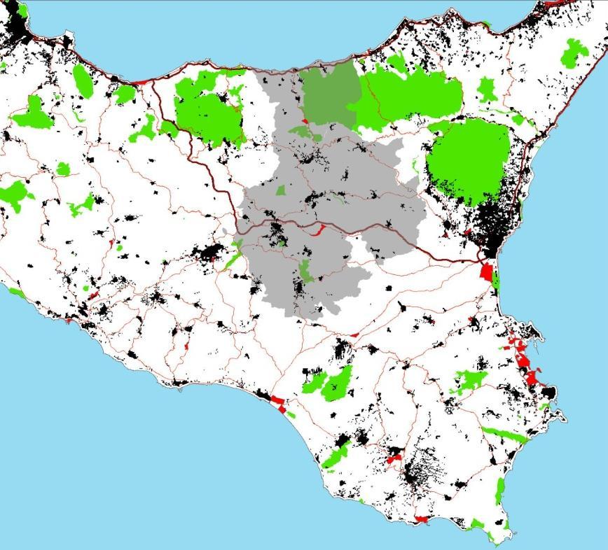 IL CONURBAZIONE JONICA PARCHI REGIONALI PALERMO POLO DI MILAZZO Il posizionamento della Provincia nel contesto regionale: La Provincia di Enna rappresenta il cuore della Sicilia.