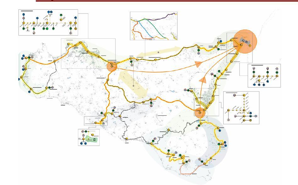 IL PTP NEL NUOVO QUADRO PROGRAMMATICO Linee e reti della mobilità e delle infrastrutture ASI DITTAINO PASSANTE INTERMODALE DI DITTAINO