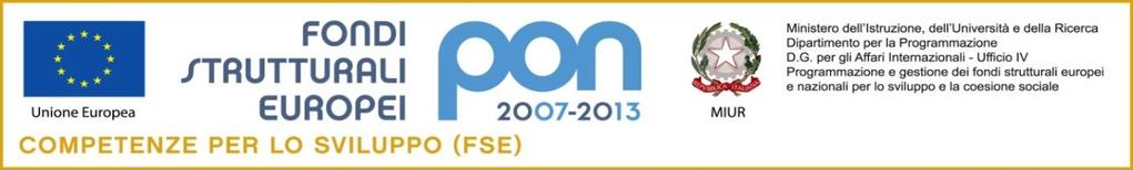 Programma Operativo Nazionale CCI 2007IT051PO007 Con l Europa investiamo nel vostro futuro I.I.S.S. C. AMATO VETRANO Cod. Fisc. 92003990840 - Cod. Mecc. AGIS01200A I.P.S.S.A.R. Sen. G.