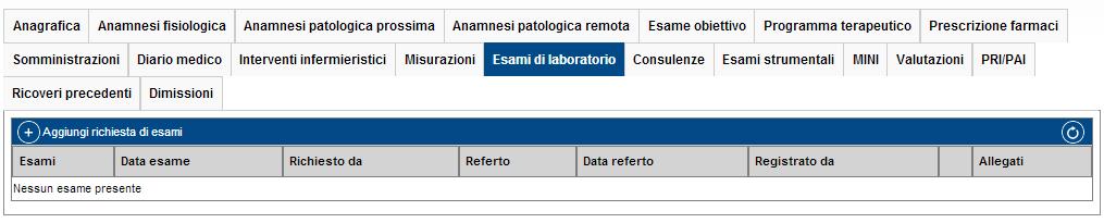 Esami di laboratorio,