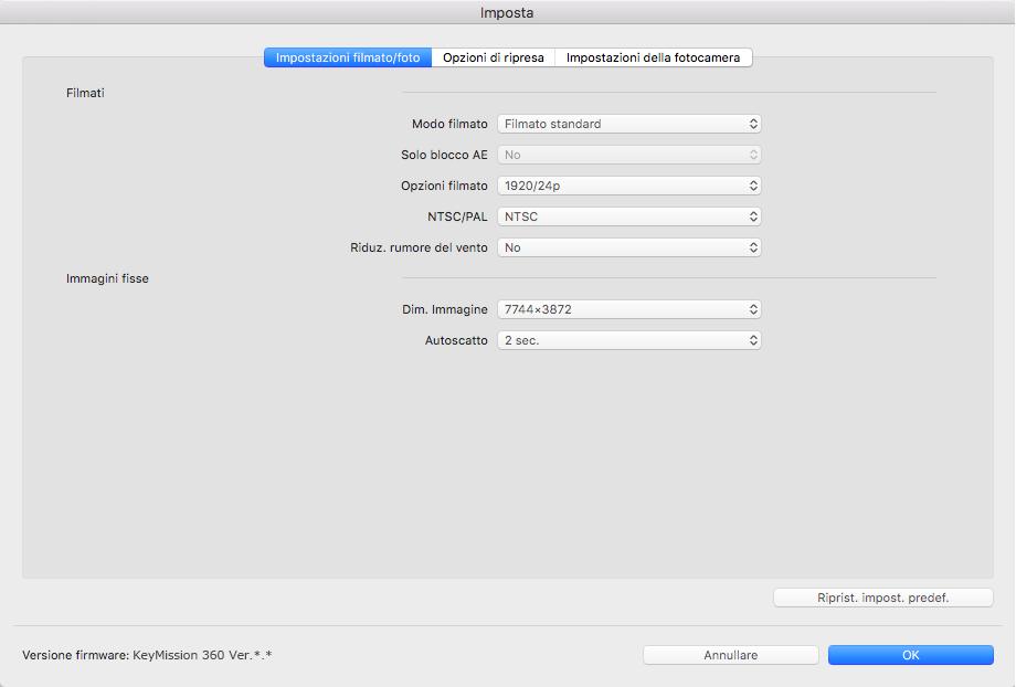 3 Verificare che la versione firmware elencata accanto a Versione firmware sia la versione corretta per questo aggiornamento.