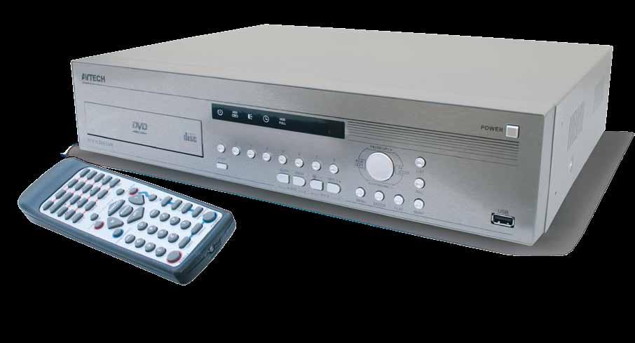 Versione a otto canali, interfaccia Ethernet (10-1 Base-T), 2 uscite videocomposito (CALL e MAIN), 1 uscita VGA (risoluzione fino a 16 x 12) e 1 porta USB per trasferire le sequenze video su pendrive