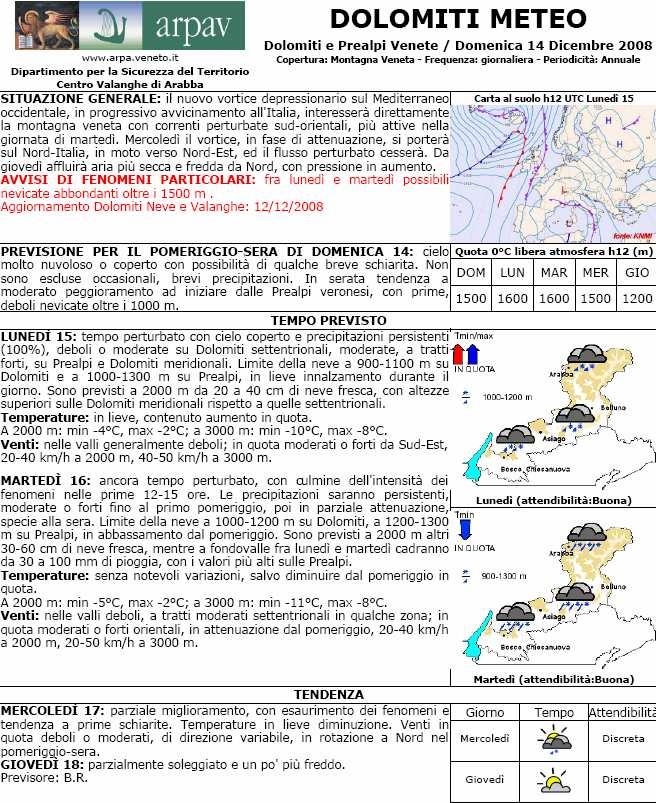 precipitazioni e apporti complessivi di