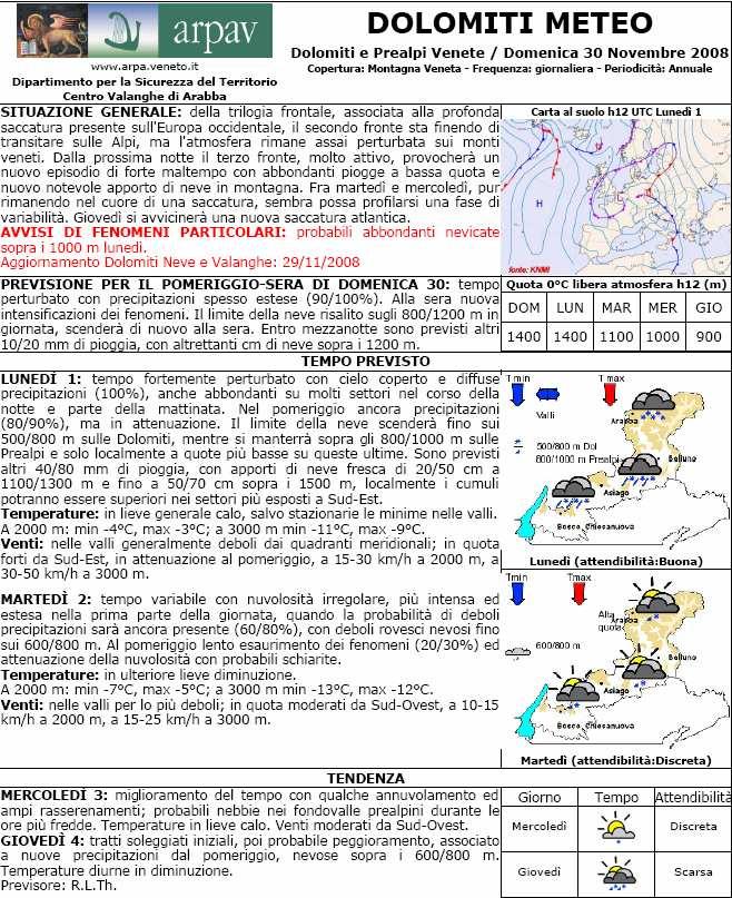 precipitazioni e apporti complessivi di