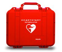 L interno in schiuma è adatto a contenere il defibrillatore HeartStart FRx, HeartStart First Aid o HeartStart FR2+ e gli strumenti del kit di pronto soccorso.