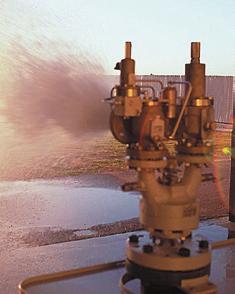 Applicazione su liquidi / servizi a due fasi Le valvole con selettore di sicurezza possono essere utilizzate per servizi su gas, liquidi o vapore, o ancora per servizi a due fasi.