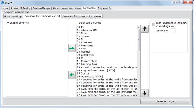 Registro buffer permette di selezionare la directory per il salvataggio dei buffer.