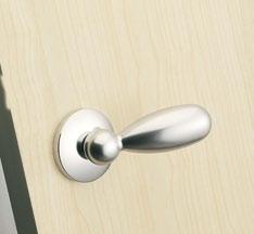 sinistra Codice/Code: ZZ0304 ( ) ZZ0303DX ( ) - ZZ0303SX ( ) Maniglia per porta rosetta quadra (56x56 mm) Door handle with square rose (56x56 mm)