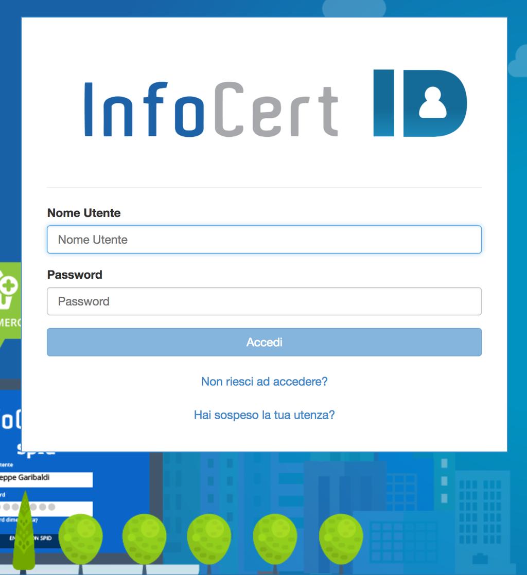 Tutorial: Accesso all account per gestire SPID http://my.infocert.