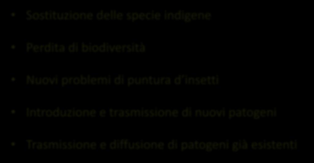 Cosa può succedere quando arriva una specie invasiva?