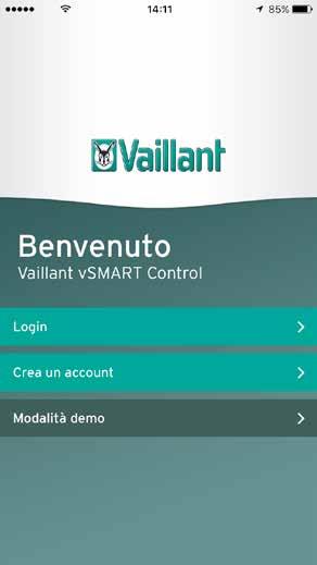 2. Creare un nuovo utente Apri la tua nuova app vsmart e