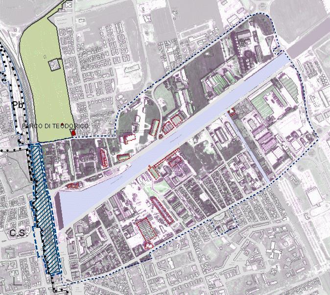 LA FORMA PIANO - SISTEMA verde e spazi aperti pubblici 2 grandi parchi Parco delle Arti 13 ha Parco delle Archeologie Industriali 7.