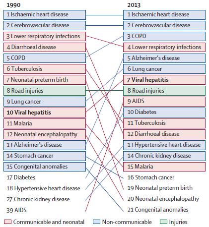 The Global Burden of Viral Hepatitis from 1990 to 2013 The Global Burden of Disease