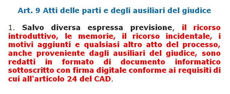 136 CPA comma 2 e 2 bis OBBLIGO deposito telematico 2)