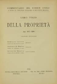 124. Trifone Romualdo, De Martino Francesco Branca Giuseppe, Enfiteusi (Trifone). Usufrutto (De Martino). Servitù prediali (Branca). Art.