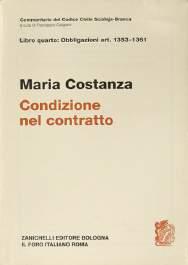 21940) 26. Costanza Maria, Della condizione nel contratto. Art.