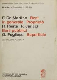34. De Martino Francesco, Resta Raffaele, Pugliese Giovanni, Beni in generale. Proprietà (De Martino).
