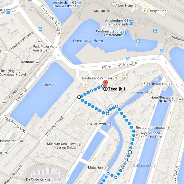 2/6/2014 Google Maps 15. Svolta a sinistra per rimanere su Sint Olofssteeg 6 m 16. Svolta a destra e imbocca Wijngaardsstraatje 78 m 450 m/5 min Warmoesstraat 12, 1012 JD Amsterdam, Paesi Bassi 17.