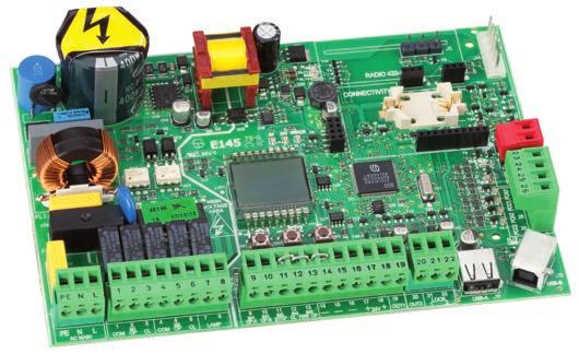 Apparecchiature elettroniche di comando E145 Scheda elettronica Codice articolo Scheda elettronica E145 790006 CARATTERISTICHE TECNICHE E145 Tensione di alimentazione di rete Alimentatore switching