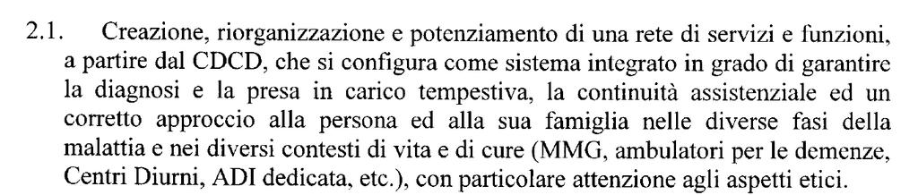 CENTRO PER DISTURBI COGNITIVI E DEMENZE (CDCD) Una rete assistenziale per le demenze in