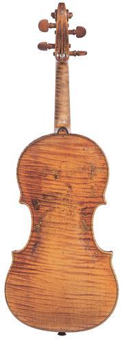 Il violino con il disegno colorato è una copia di quello che c è di fianco e che non ha più il disegno. Questo violino non ha più il disegno perché è molto vecchio e molto usato.