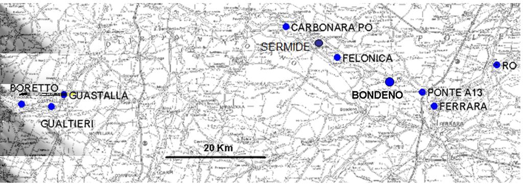 Premessa Nell ambito dei lavori relativi alla verifica sismica delle arginature in sponda destra del fiume Po, di cui al DPCM 23 maggio 2007, si è reso necessario effettuare delle misure