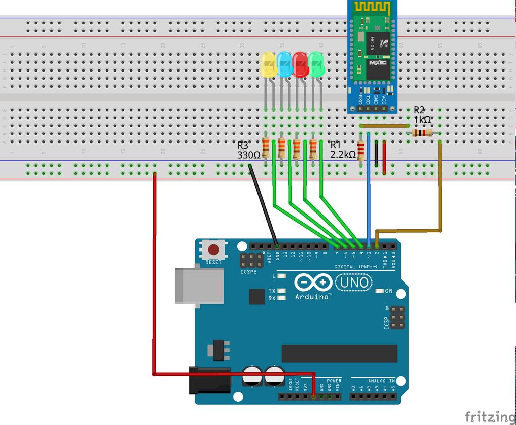 Vediamo adesso il programma, tenendo presente quanto segue: scrivendo 1 sulla tastiera della app, accenderemo il LED sul piedino 4, premendo 2 lo spegneremo, scrivendo 3 accenderemo il LED sul