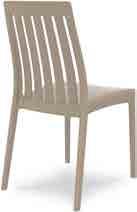 SOHO chair is produced with a single injection of polypropylene reinforced