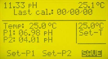 1.Calibrate Selezionata la voce 1.Calibrate si accede alla schermata d impostazione delle sonde-strumento come in fig.14.