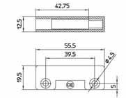 massima di attivazione su legno/plastica Max operating distance on wood or plastic: ZAMA - Metal alloy ZAMA - Metal alloy ZAMA - Metal alloy mm 5 5 20 mm 12 12 30