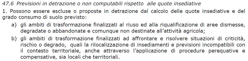 PIANI La concertazione